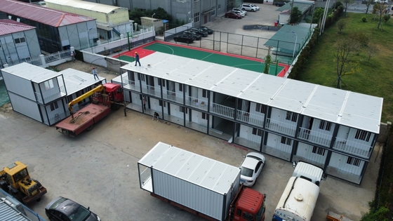 Buy Steel Structure Prefab Flat Pack Container House Modular Workers Accommodation online manufacture