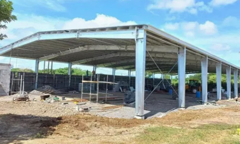 Buy Hot DIP Galvanizing Light Metal Frame Prefab Farm Animal Poultry Shed online manufacture
