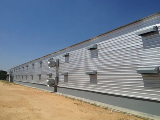 Buy Prefabricated Steel Structure Thermostatic Hot DIP Galvanized Steel Poultry Chicken House online manufacture