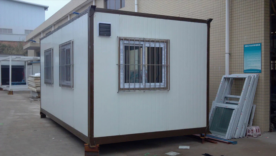 comprare Container di sicurezza prefabbricato in struttura d'acciaio portatile, moderno guardiola in metallo online manufacture