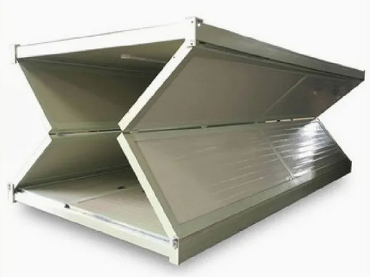 comprar Casa contêiner dobrável pré-fabricada de aço estrutural com porta dupla simples online manufacture