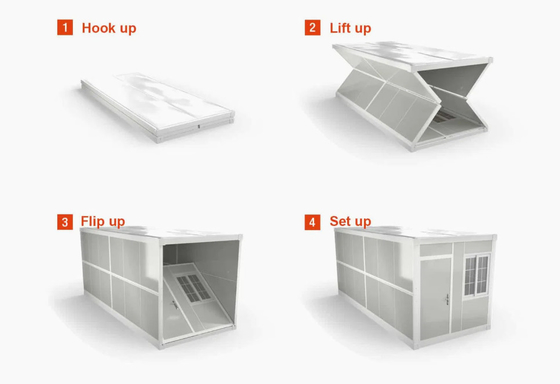 Buy Weather Resistance Comfort Folding Container Houses Modern Style Q235 Q355 online manufacture
