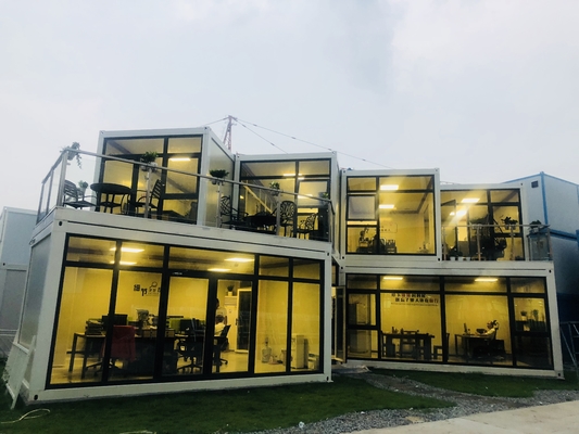 Buy Prefabricated Combined Portable Low Cost Steel Structure Modular Apartment/Villa/Offices/Dormitory Container online manufacture