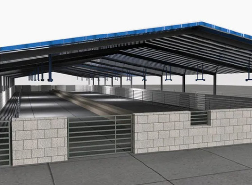 comprar Prefabricados de aço Edifícios agrícolas Grandes galpões agrícolas Q345 Q235 online manufacture