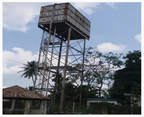 comprar Estructura de acero para marquesina de gasolinera, torre de depósito de agua, torre de gran altura Fabricación en línea