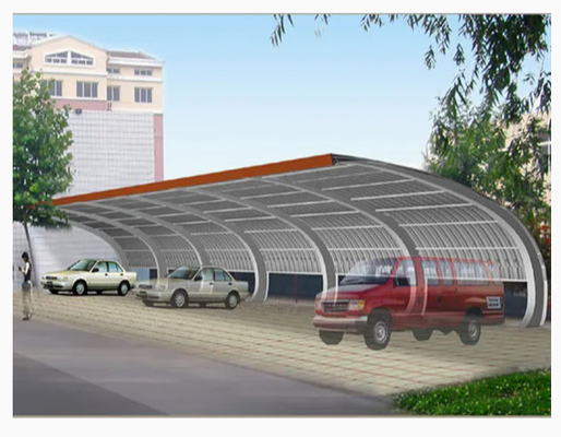 kaufen Stahlkonstruktion Autoschuppen Ausdauerhafte Architektur bietet Sicherheit für Fahrzeuge online manufacture