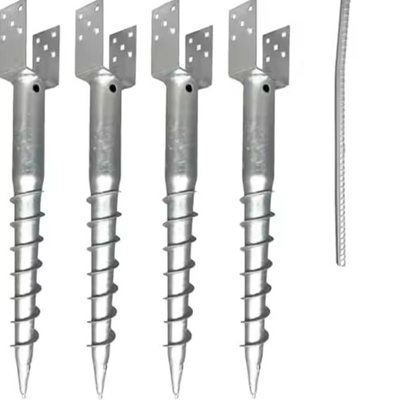 Mua Nhà sản xuất Bán hàng trực tiếp Ốc vít tiếp đất mạ kẽm nhúng nóng Trụ vít xoắn ốc cho Giá đỡ năng lượng mặt trời online manufacture