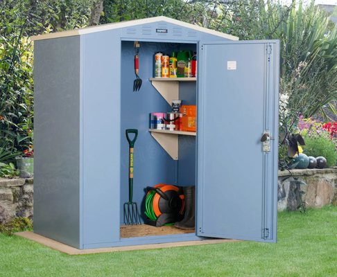 Buy Backyard Lawn Outdoor Storage Steel Garden Shed With Sliding Door online manufacture
