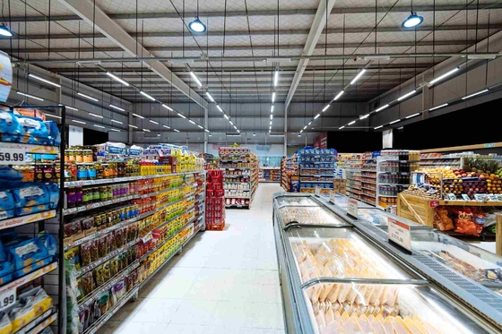 kaufen Leichtbauwerk aus Stahl Fertigwaren aus Stahl Gewerbegebäude Großer Supermarkt online manufacture