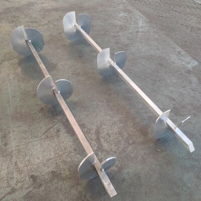 comprar Pipa galvanizada estándar de acero de anclaje de pilas de tornillo helicoidal soldadas Fabricación en línea