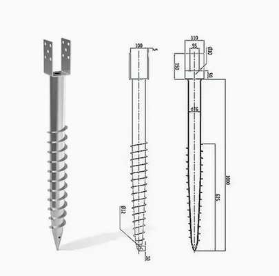 kaufen Schraube Wendel Erdschrauben für Fundament Solarhalterung Spirale verzinkt online manufacture