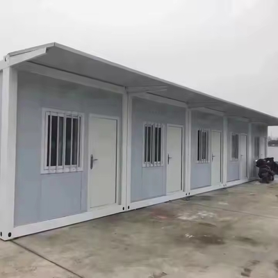 Buy Portable Site Accommodation Prefabricated Modular Labor Flat Pack Container Cabin online manufacture