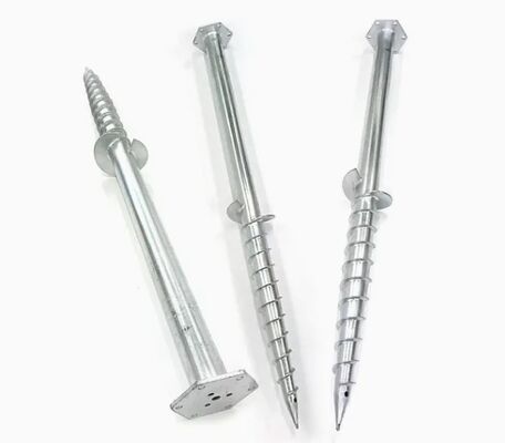 comprar Fundamento de acero galvanizado HDG Tierra de tornillo helicoidal de anclaje espiral Fabricación en línea