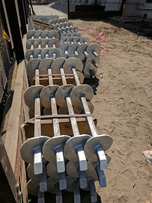 comprar Ancoras de parafusos helicoidais de eixo quadrado sólido de canto redondo online manufacture