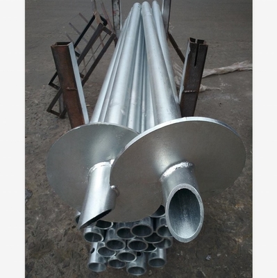 Buy Galvanized Carbon Steel Helical Ground Screw Piles 2.75mm 3mm 3.5mm online manufacture