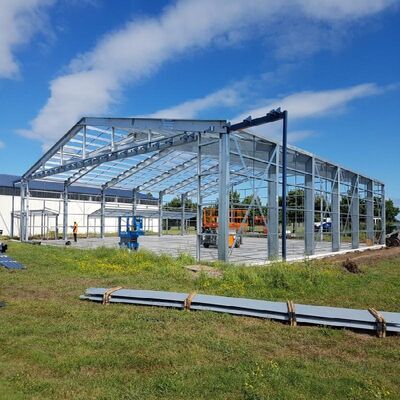 kopen Stalen constructie magazijngebouw Prefab magazijn Stalen constructie online vervaardiging