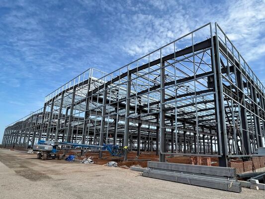 kopen 1000 vierkante meter geprefabriceerde gereedgemaakte staalstructuur magazijngebouw voor voedselfabriek online vervaardiging