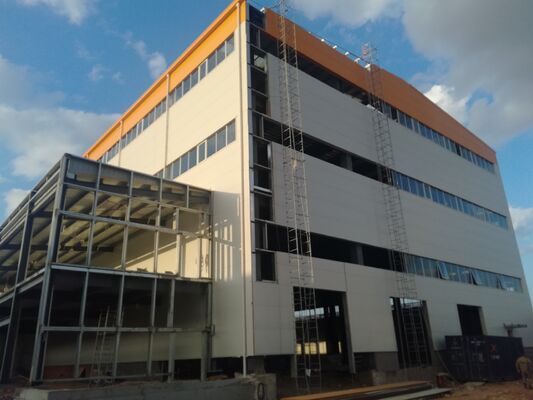 comprar Edifício moderno de estrutura de aço pré-fabricado de alta qualidade Fabricação em linha