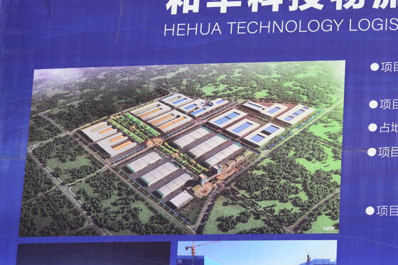 Buy Durable steel prefabricated logistics warehouse compliant with industrial standards
 online manufacture