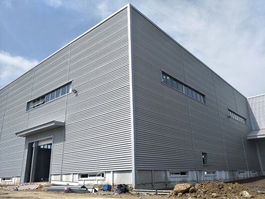 Buy Corrosion Resistant Prefabricated Steel Structure Workshop with High Fire Resistance and Low Maintenance online manufacture