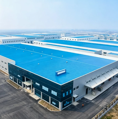 Buy Prefabricated Steel Structure Building with Large-Span Capability, Earthquake Resistance Grade 8, and Quick On-Site Assembly online manufacture