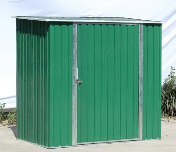 Backyard Lawn Outdoor Storage Steel Garden Shed With Sliding Door 4