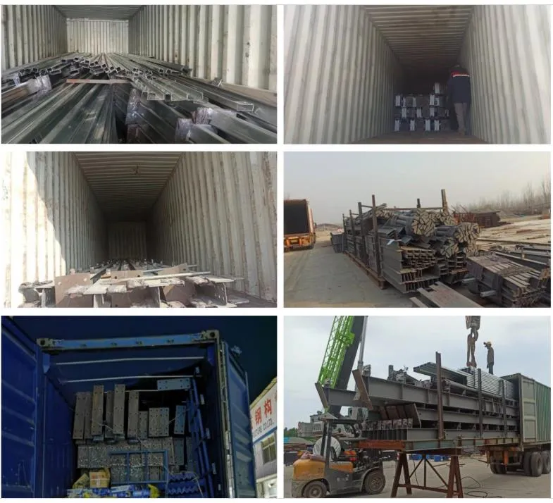 Bolt Concection Easy Install Prefabricated Steel Frame Automatic Car Parking Garage Carport 14