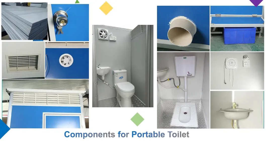 Portable 20 Feet Container Prefab House Toilet 5