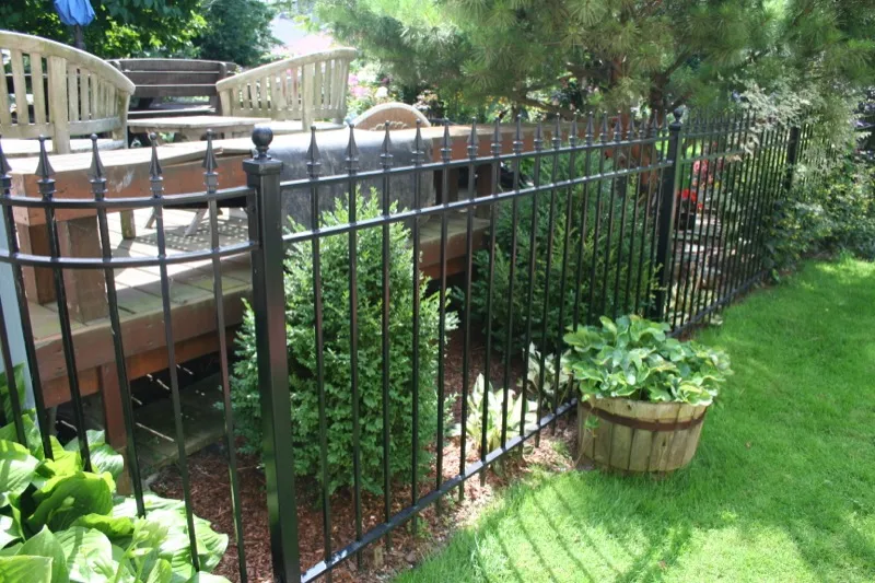 High Hardness Stairs Rails Garden Iron Wrought Fence for American (KXD-IF12) 1