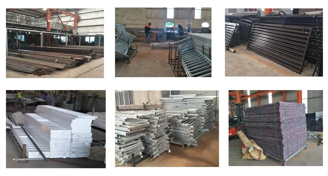 Factory Wholesale Galvanized Square Tube Wrought Iron Fence 2