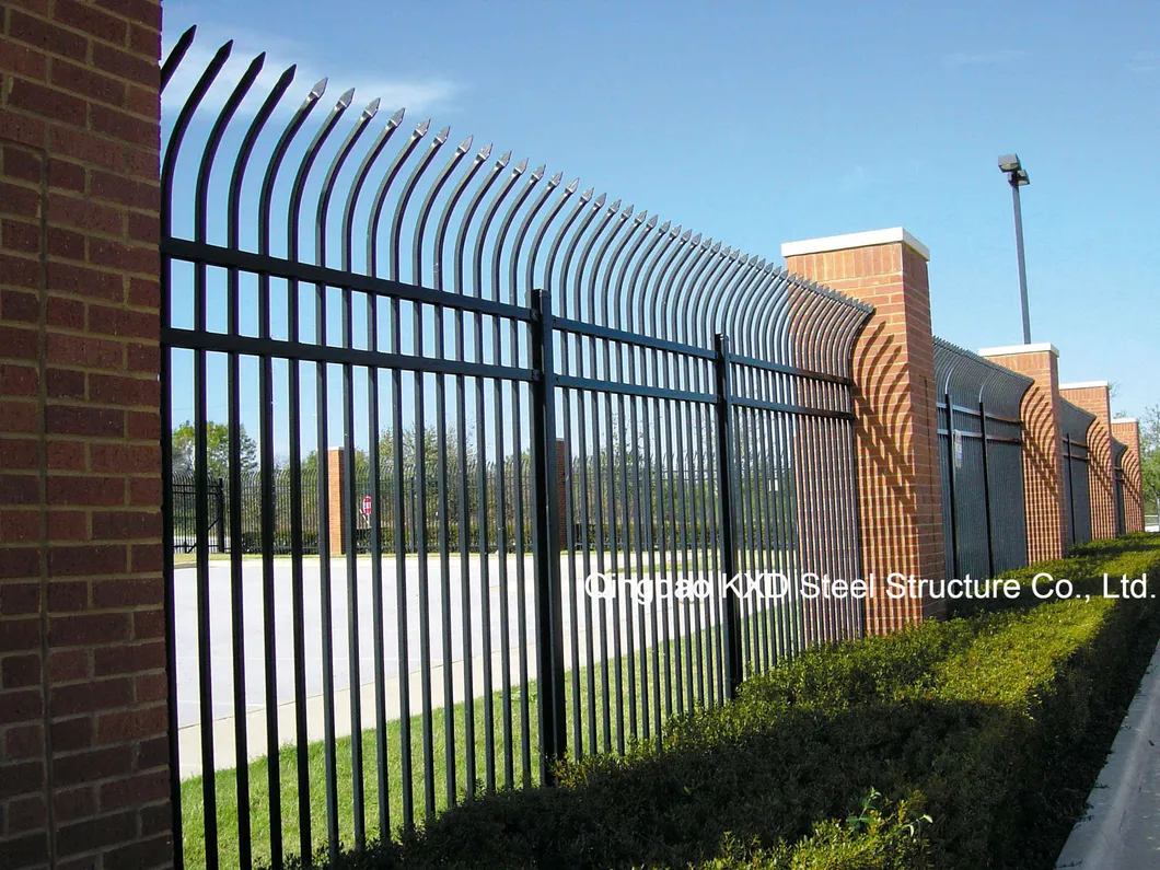 Factory Wholesale Galvanized Square Tube Wrought Iron Fence 5