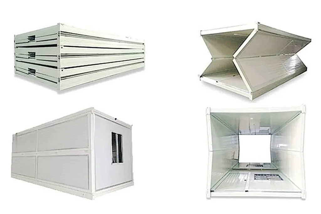 Single Double Door Prefabricated Structural Steel Folding Container House 5