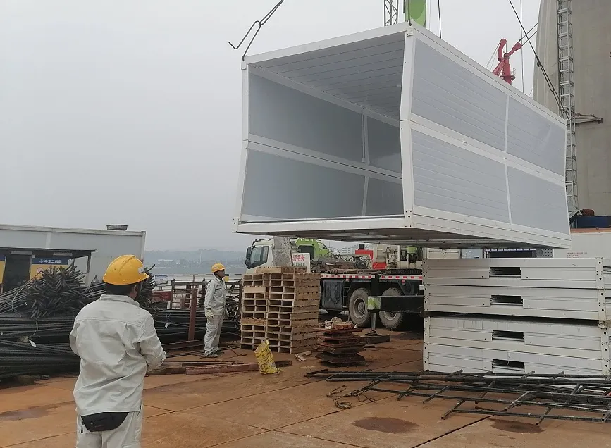 Single Double Door Prefabricated Structural Steel Folding Container House 10