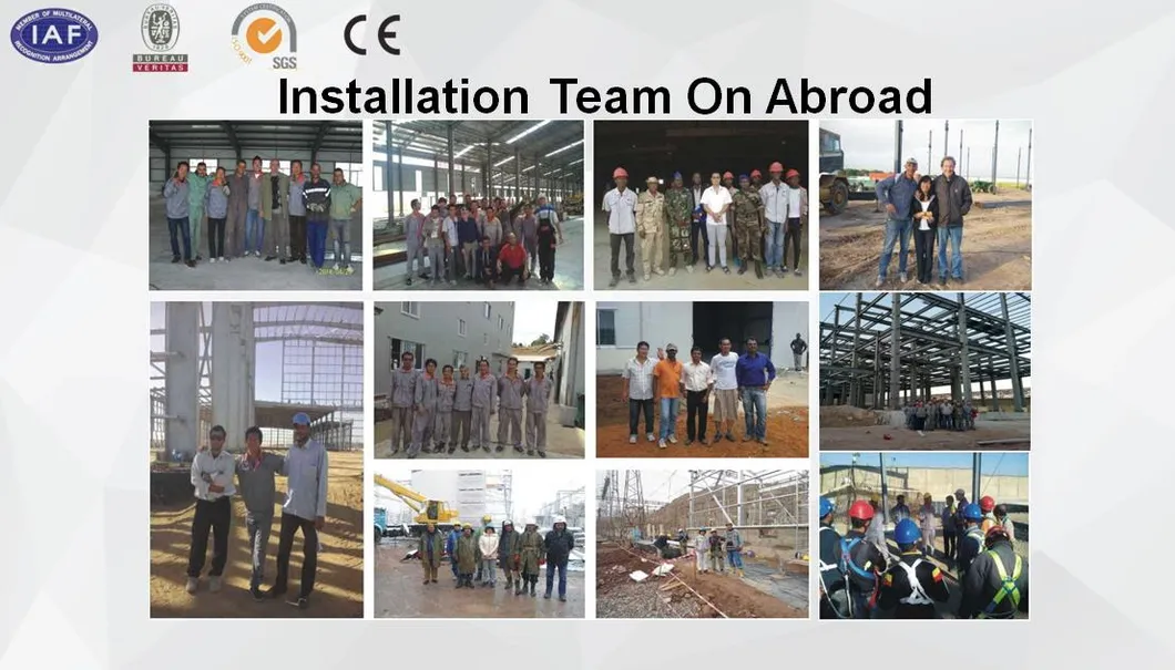 40 Feet Container Loading Portable Steel Structure Building Frame Fabrications 10