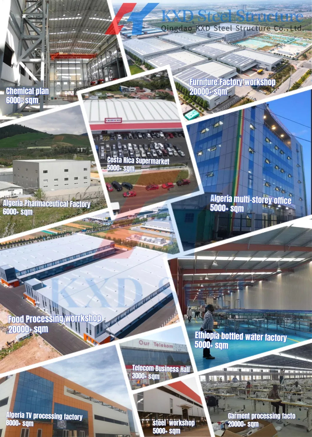 Prefabricated Galvanized Light Construction Steel Structure Production Factory Construction Warehouse 8