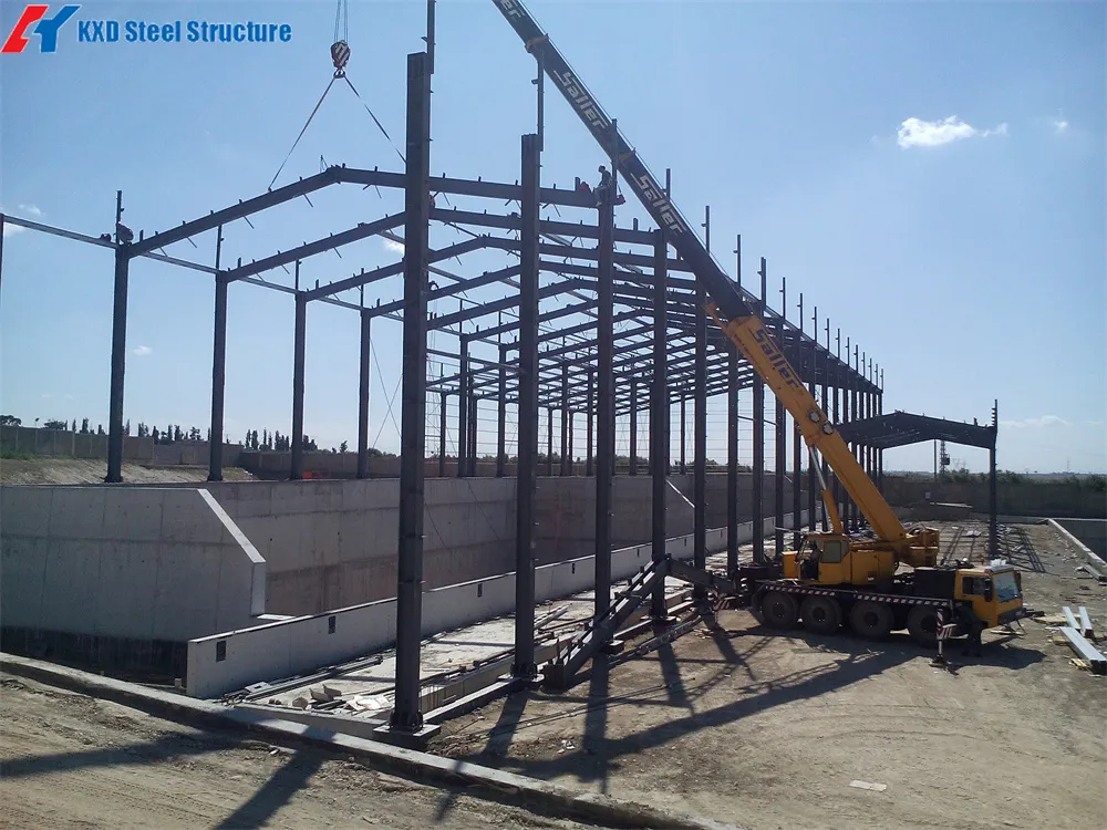 Light Steel Structure for Mauritius Prefabricated Fabrication Factory Construction Storage Warehouse 4