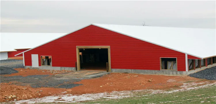 Prefab Light Steel Frame Construction Structure Modular Frame Chicken Poultry Farm House 0