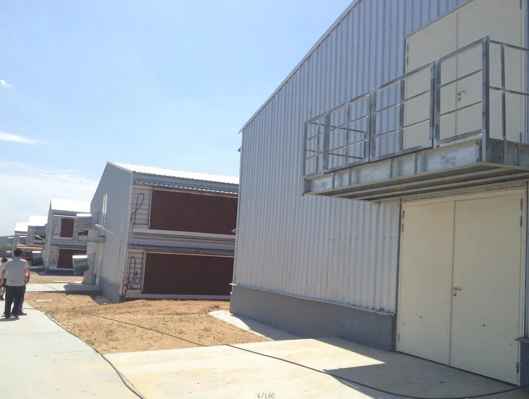 Metal Prefab Anticorrosion Light Steel Structure Poultry House 0