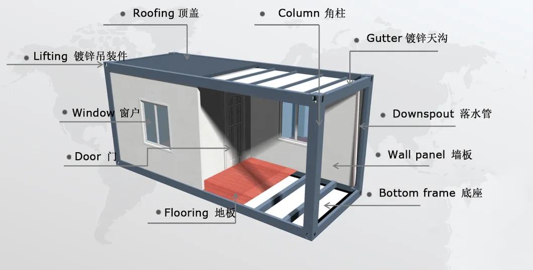 Prefabricated Sanitary Container For Office Accommodation Shop Office Toilet Hospital 0