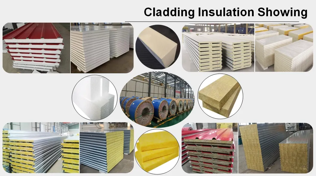 Insualted Wall Sandwich Panel For Prefab Building Residential House Office Warehouse 5