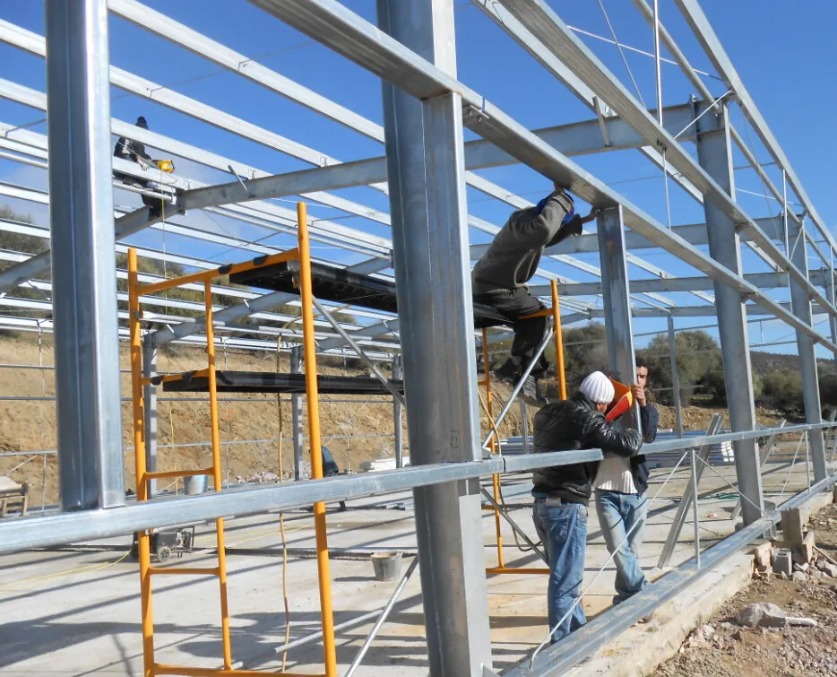 Fast Construction Structural Steel Building for Car Repair Workshop 0