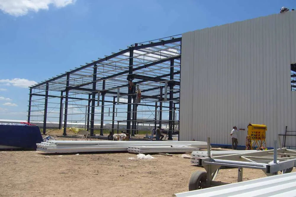 Prefabricated Light Frame Construction Fabrication Metal Steel Structure Commercial Logistics Warehouse 7