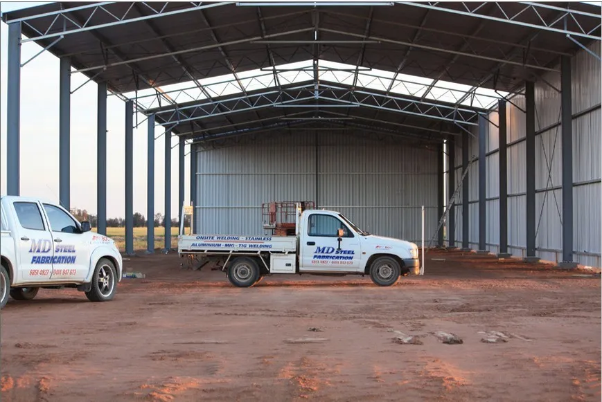 Prefabricated Light Frame Construction Fabrication Metal Steel Structure Commercial Logistics Warehouse 8