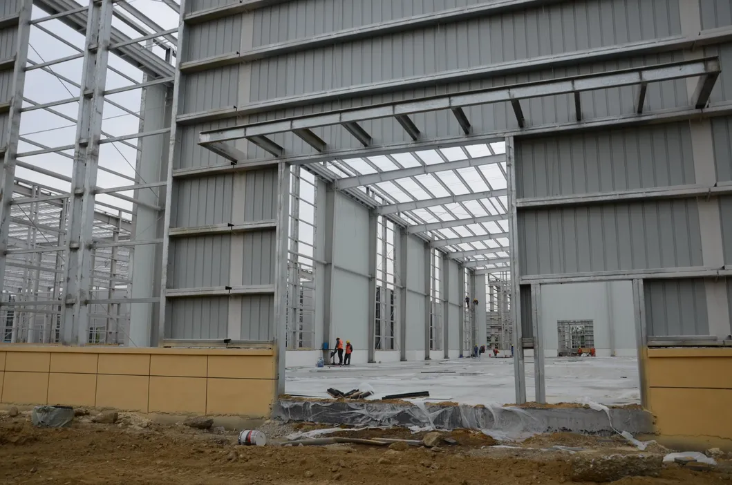 Prefabricated Light Frame Construction Fabrication Metal Steel Structure Commercial Logistics Warehouse 12