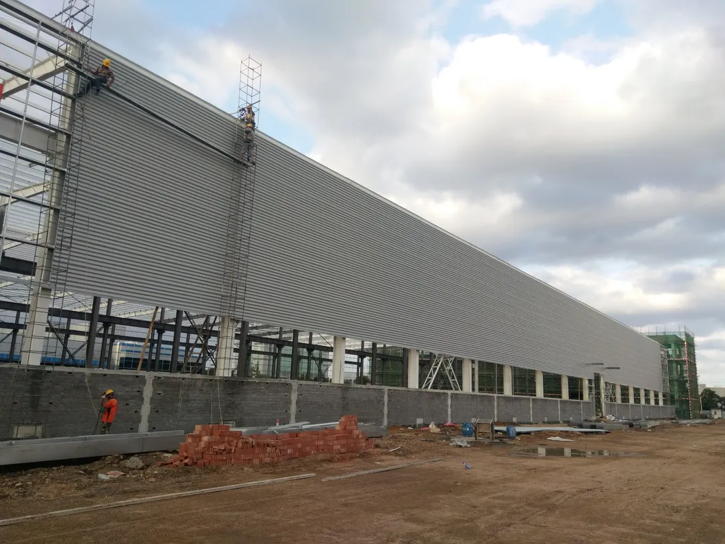 Portable Container Loading Metal Prefabricated H Steel Structural Airplane Hangar 1
