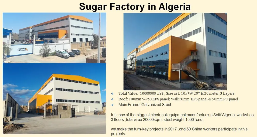 Prefabricated Light Steel Frame Buildings Food Processing Workshop Construction Buildings 15