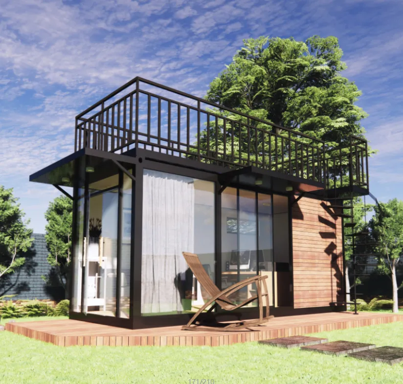 20FT Storage Prefabricated Luxury Flat Pack  Container House 1