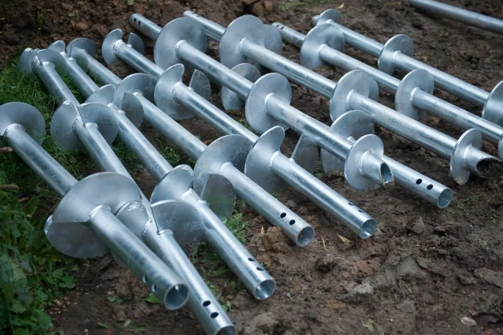 Commercial round Helical Piles by Foundation Contractors 8