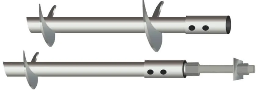 Helical Screw Piles for Foundation Solar Support Spiral Galvanized 0