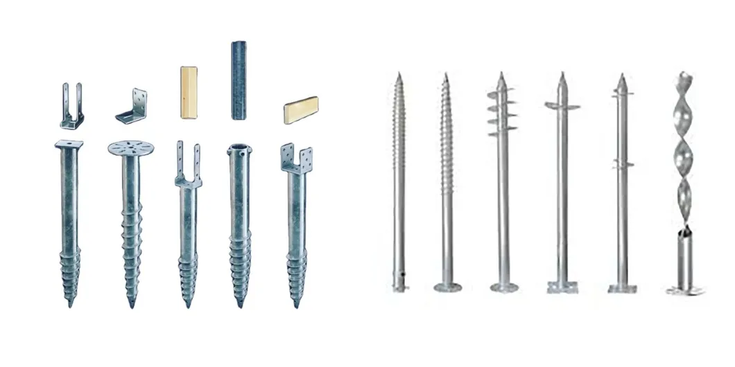 Hot Dipped Galvanized Earth Screw Ground Helical Screw Pile For Solar Mounting 0